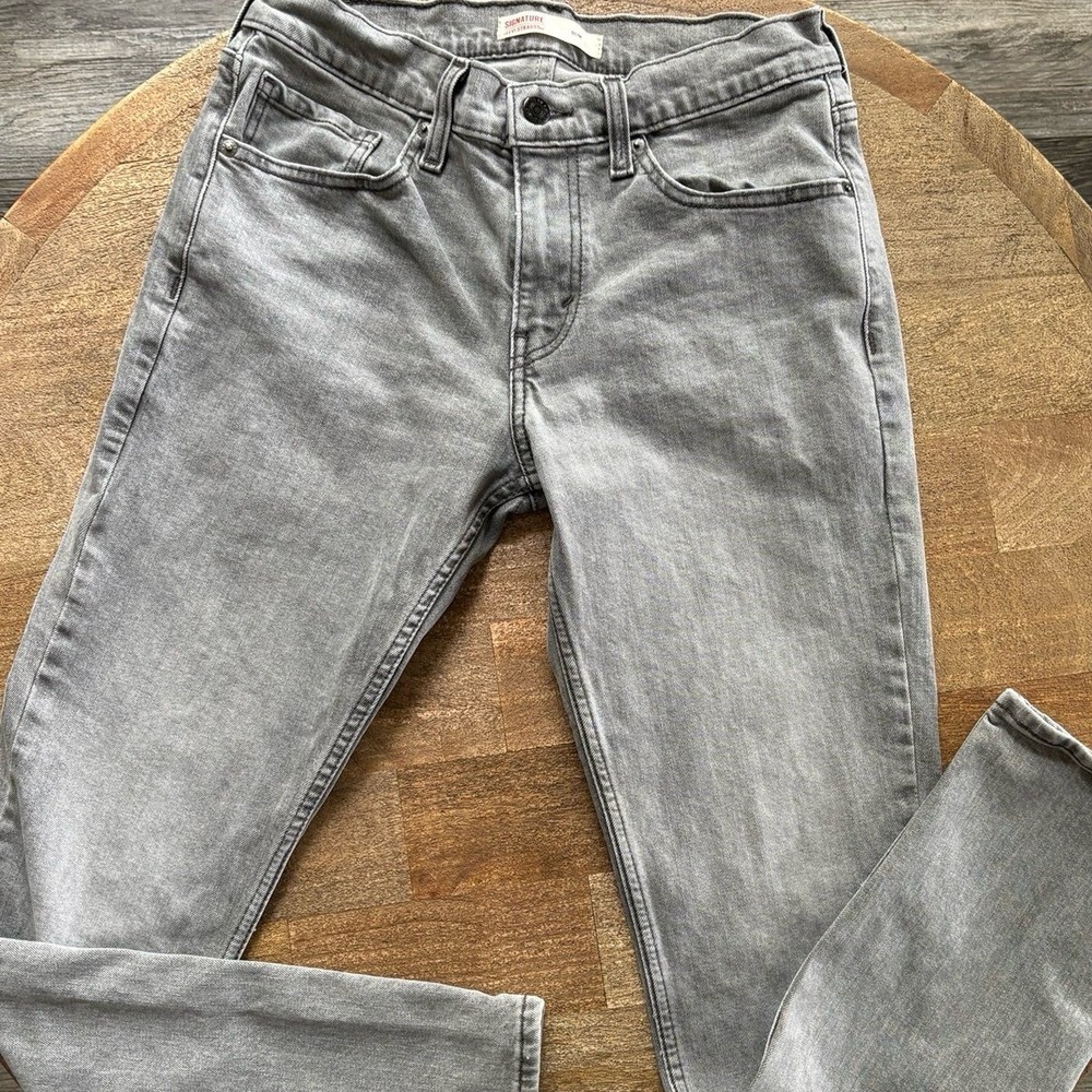 Levi's Men's Gray Slim Signature Levi‎ Strauss 29x30